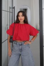 Scarlet Bloom Top