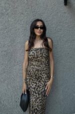 Leopard Print Sleeveless Maxi Dress - Image 3