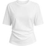 White Short Sleeve Crewneck T-Shirt - Image 2