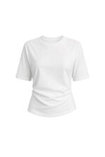 White Short Sleeve Crewneck T-Shirt - Image 2
