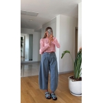 Blue Wide Leg Jeans