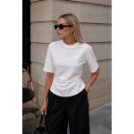 White Short Sleeve Crewneck T-Shirt