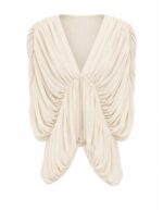 Beige Pleated Top - Image 3