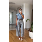 Striped Wide Leg Summer Pants