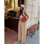 Striped Wide Leg High Waist Pants - Image 2
