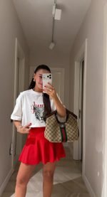 White Leopard Print Graphic T-Shirt