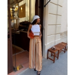 Striped Wide Leg High Waist Pants