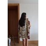 Geometric Print Short Sleeve Shift Dress - Image 2