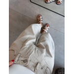 Beige Denim Jacket and Wide Leg Pants Set - Image 6