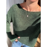 Dark Green Knit Sweater Women - Image 2