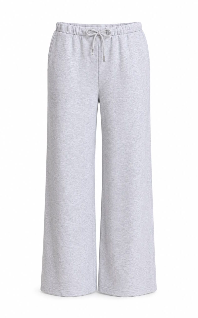 Grey Wide Leg Sweatpants