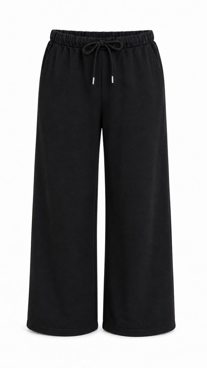 Black Wide Leg Sweatpants