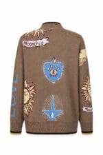 Brown Graphic Cardigan - Image 2