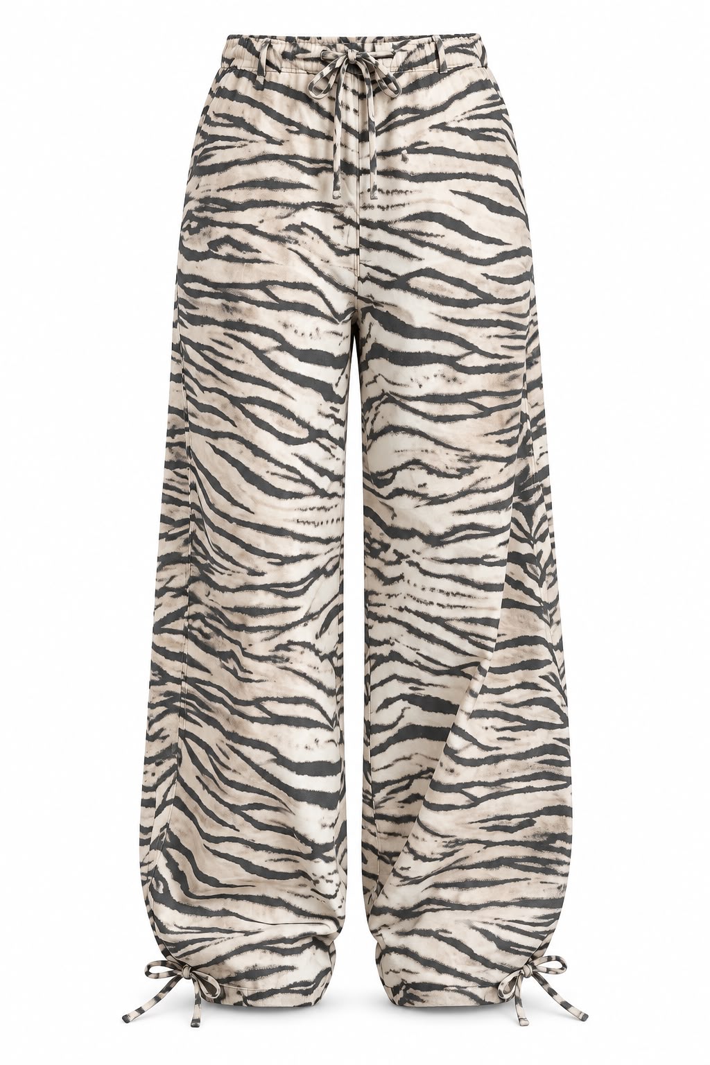 WhatsApp Image 2026-09-08 at 10.47.45 AM Beige Tiger Print Wide Leg Pants - Image 1