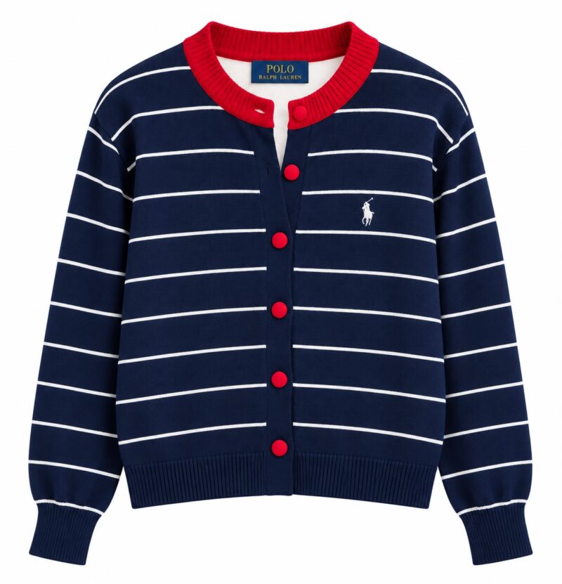 Polo Ralph Lauren Navy Striped Cardigan