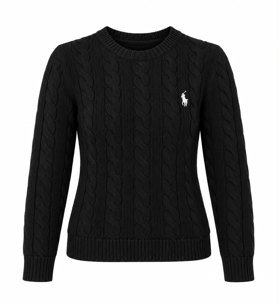 db32781b-0f38-41b2-bc92-8bf12784ed74 Ralph Lauren Black Cable Knit Sweater - Image 1