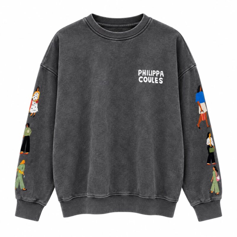Philippa Coules Black Graphic Sweatshirt