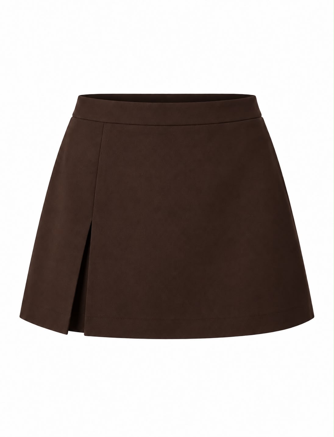 4acf757f-d39a-4c30-9981-3d54907ce279 Brown High Waist Mini Skirt - Image 1