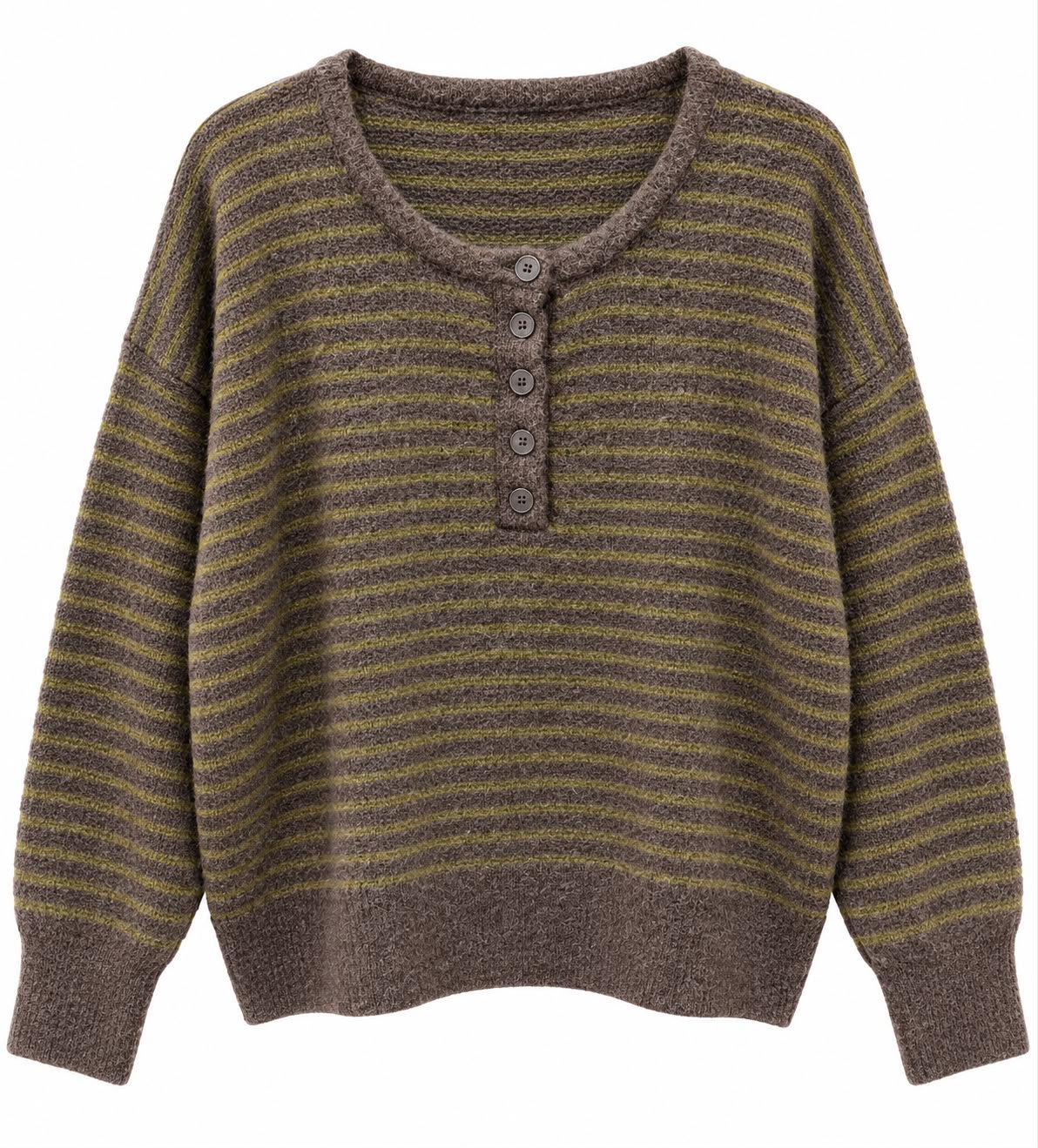 IMG-20261021-WA0030 Striped Button Front Knit Sweater - Image 1